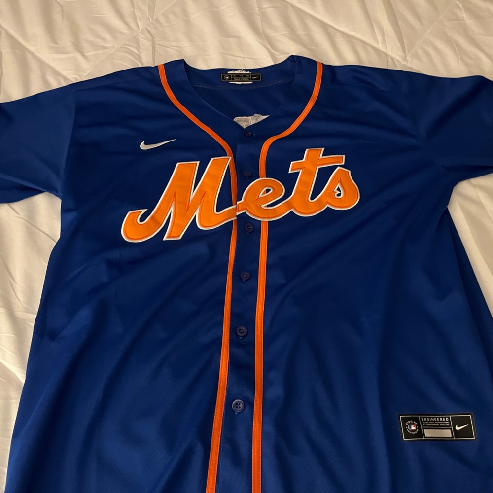 Nike NY Mets Jacob deGrom #48 Blue Jersey
